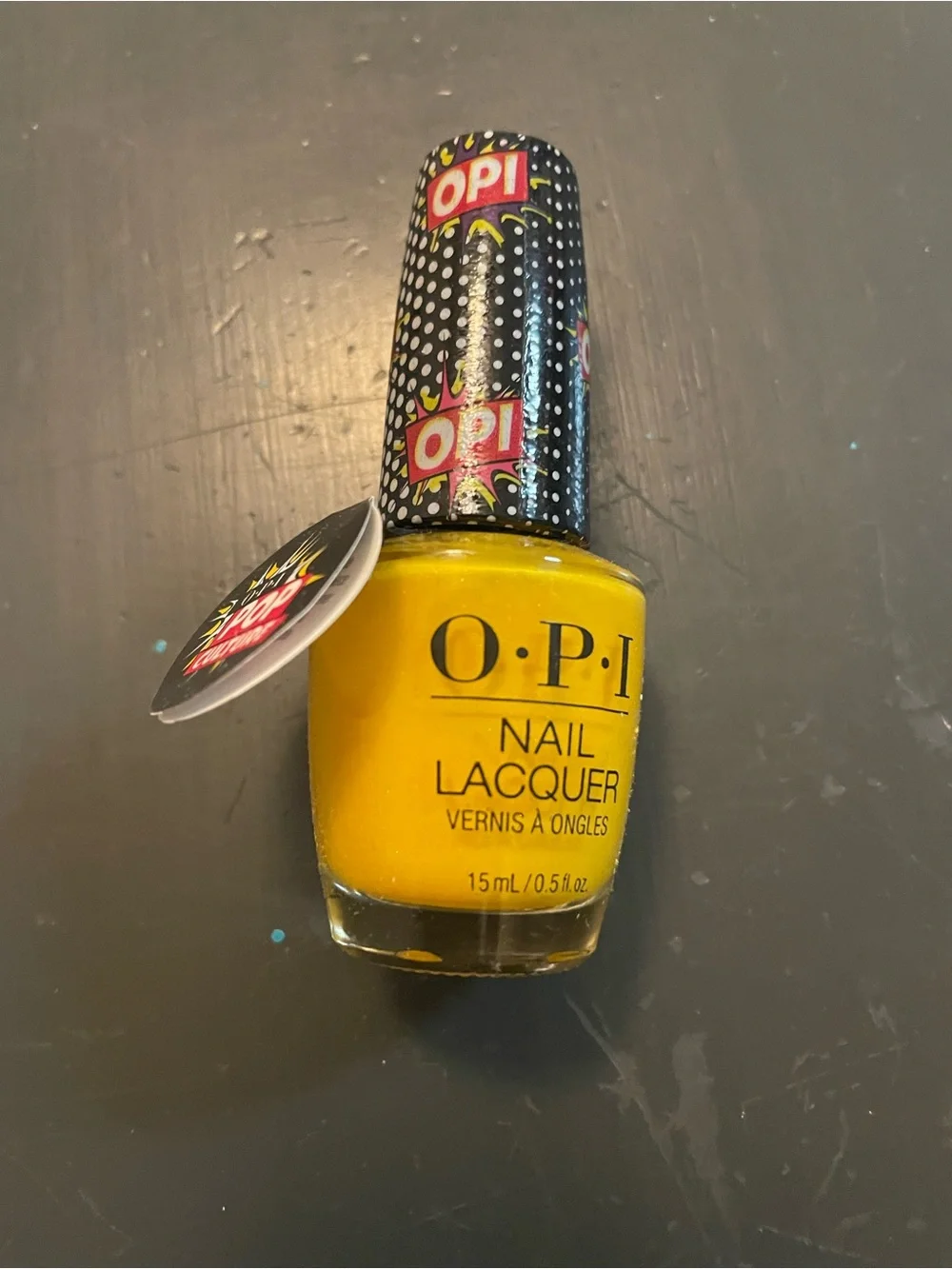 OPI Yellow Nail Lacquer with Pop-Art Cap